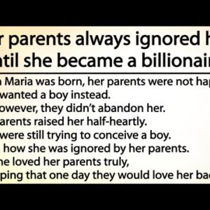 Her parents always ignored her, until she became a billionaire! See how Karma works