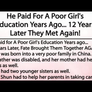 He Paid For A Poor Girl's Education Years Ago... 12 Years Later They Met Again!