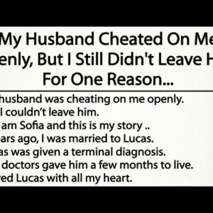 My Husband Cheated On Me Openly, But I Still Didn't Leave Him. For One Reason...