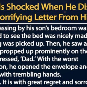 Father Is Shocked When He Discovers This Horrifying Letter From His Son.