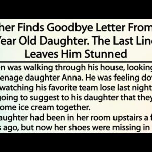 Father Finds Goodbye Letter From 16 Year Old Daughter | The Last Line Leaves Him Stunned