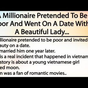 A millionaire pretended to be poor and invited a beauty on a date, love story with Beautiful ending