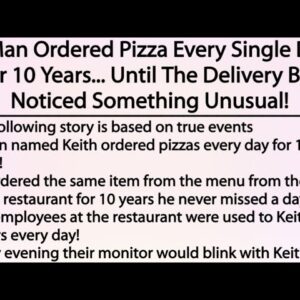A man ordered pizza every day for 10 years ...Until one day the staff noticed something unusual.