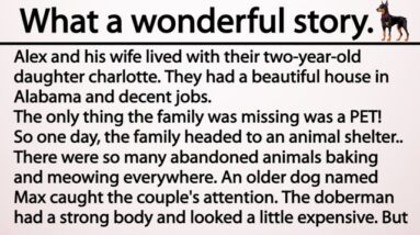 A Family Adopted A Doberman From The Shelter, 7 Days Later, The Parents Heard A Scream! Great Story