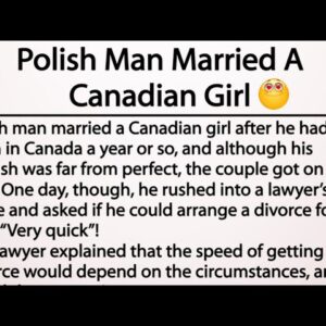 Polish Man Married A Canadian Girl | Funny Marriage story
