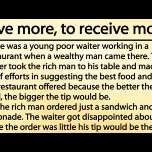 The Tip | Give more, to receive more | What a touching story