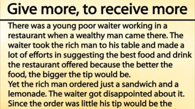 The Tip | Give more, to receive more | What a touching story